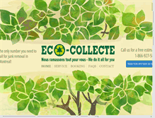 Tablet Screenshot of ecocollecte.ca